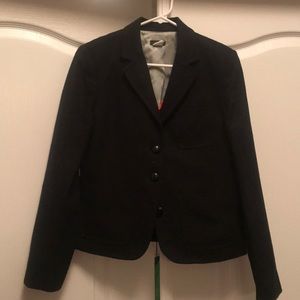 Black herringbone Jcrew blazer